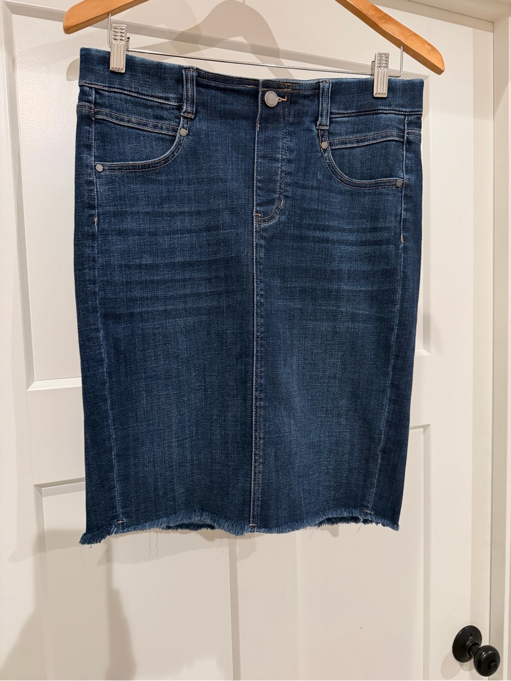 Liverpool Stretch Denim Skirt
